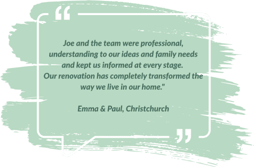 Testimonial for Hennessy Construction from home owners in Christchurch